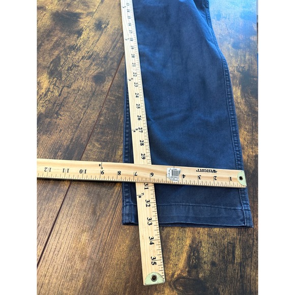 NWT Faherty pants men’s size 38x33 blue chino jeans casual stretch - Picture 7 of 8